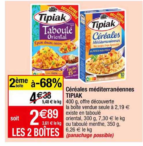 Céréales Méditerranéennes Tipiak
