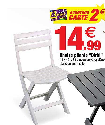 Chaise Pliante "birki"
