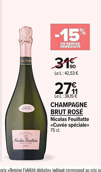 champagne brut rosé nicolas feuillatte «cuvée spéciale»