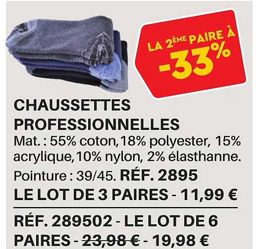 chaussettes professionnelles