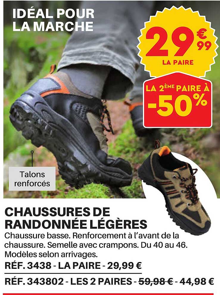chaussures de randonnée légères