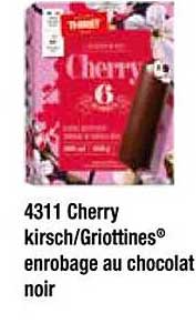 cherry kirsch/griottines enrobage au chocolat noir