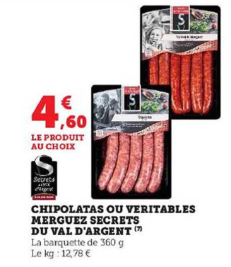 chipolatas ou véritables merguez secrets du val d'argent