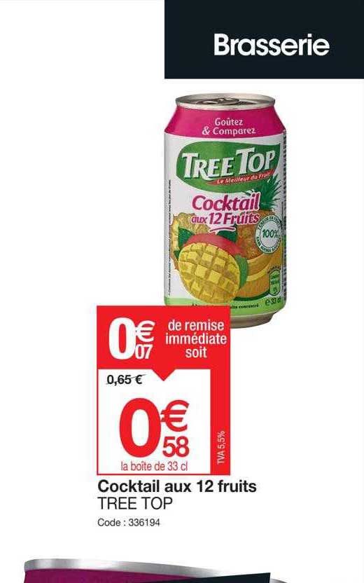 cocktail aux 12 fruits tree top