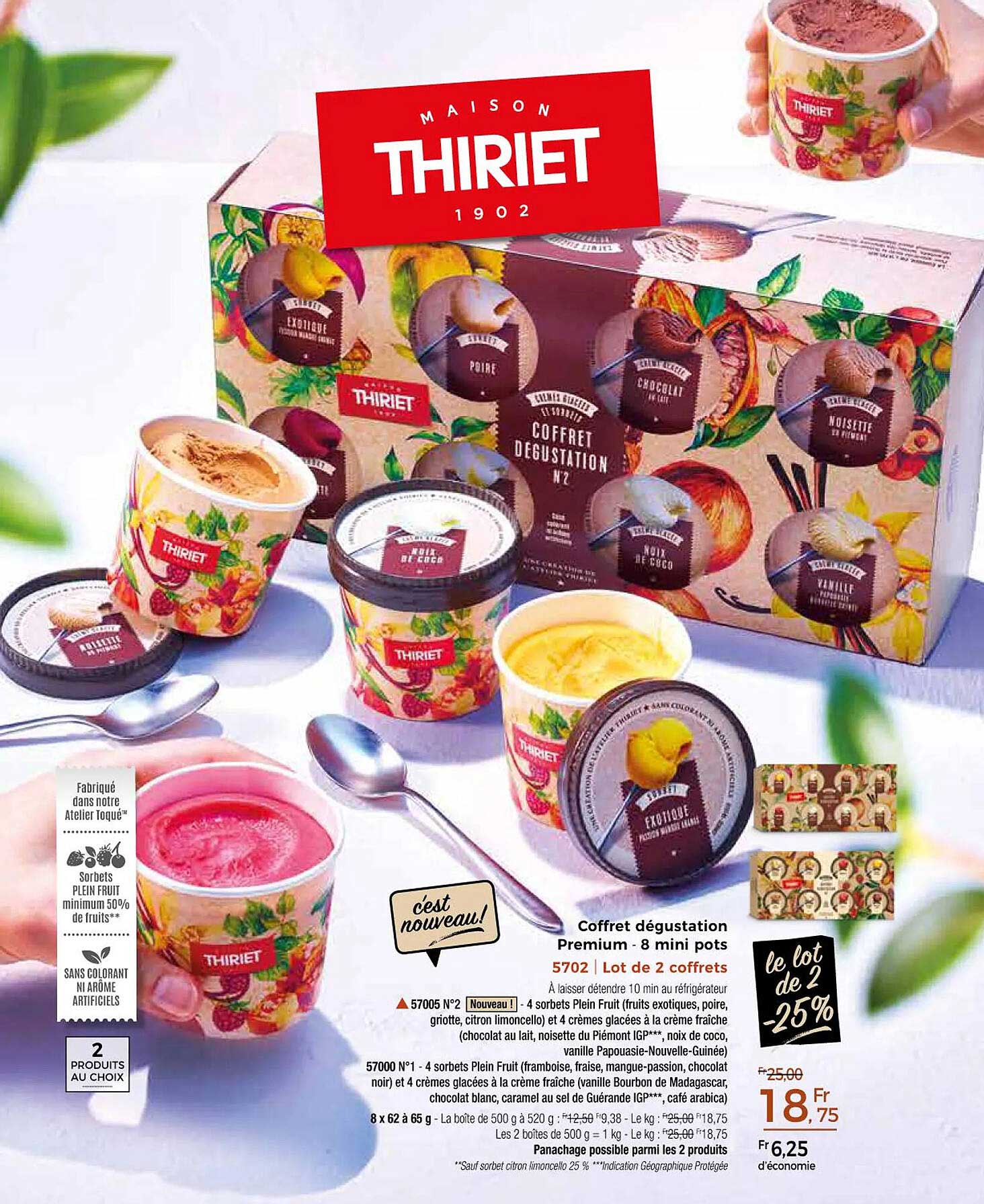 coffret dégustation premium - 8 mini pots