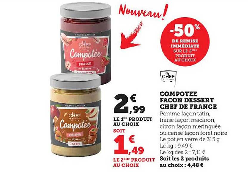 compotée façon dessert chef de france