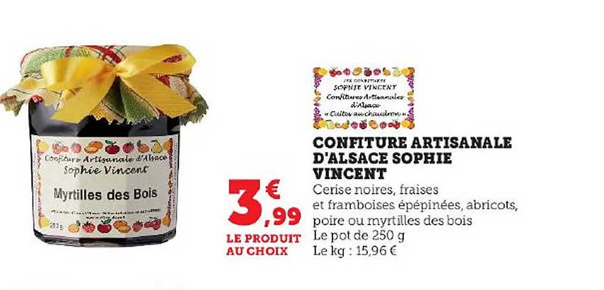 confiture artisanale d'alsace sophie vincent