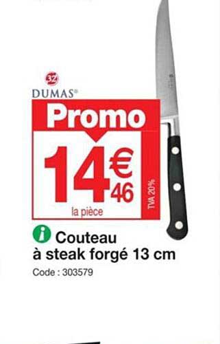 couteau à steak forgé 13 cm