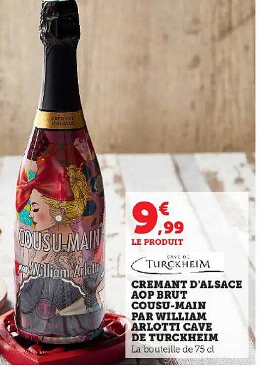 crémant d'alsace aop brut cousu-main par william arlotti cave de turckheim