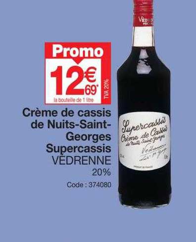 Crème De Cassis De Nuits-sain-georges Supercassis Védrenne