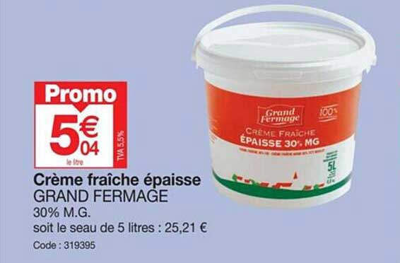 crème fraîche épaisse grand fermage
