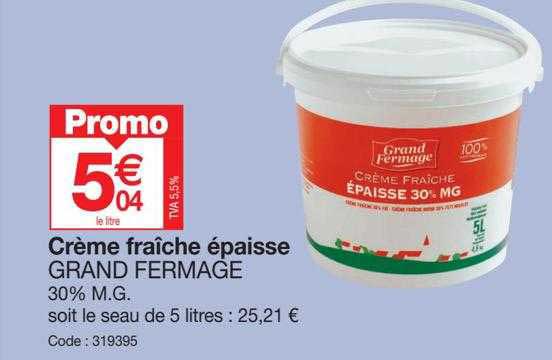 crème fraîche épaisse grand fermage