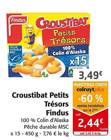croustibat petits trésors findus
