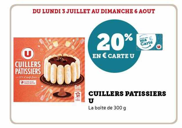 cuillers pâtissiers u