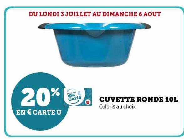 cuvette ronde 10l