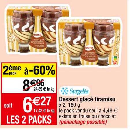 Dessert Glacé Tiramisu