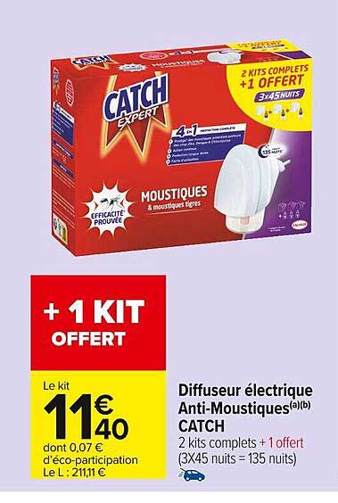 diffuseur électrique anti-moustiques catch