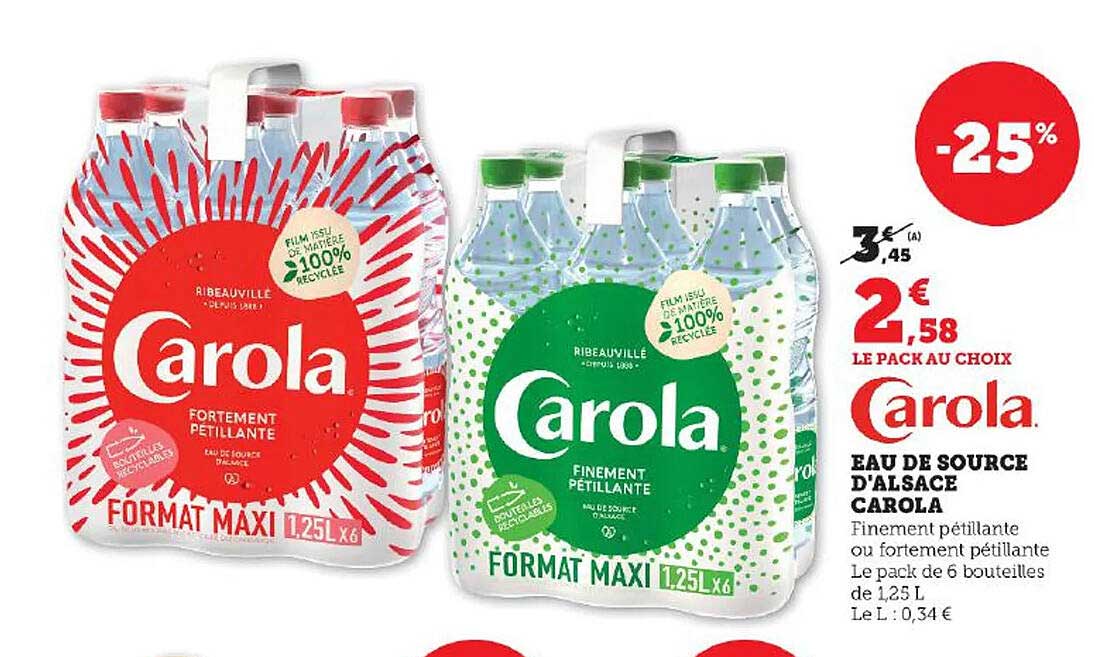 Eau De Source D'alsace Carola