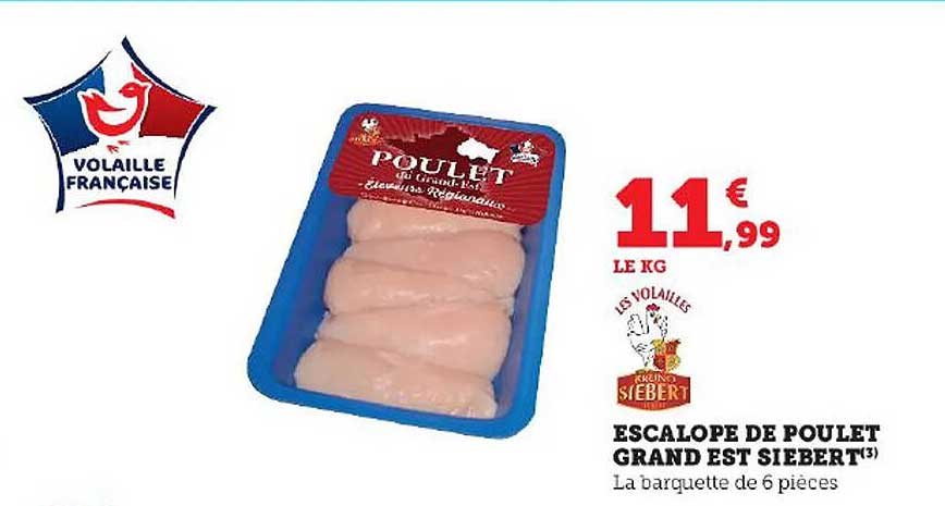 escalope de poulet grand est siebert