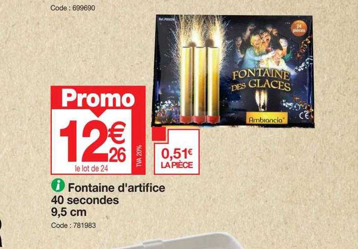 faontaine d'artifice 40 secondes 9.5 cm