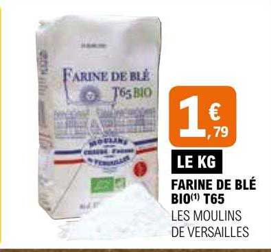 Farine De Blé Bio T65 Les Moulins De Versailles