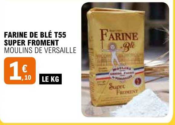 Farine De Blé T55 Super Froment Moulins De Versaille