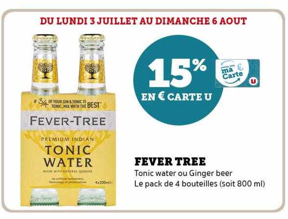 fever tree tonic water ou ginger beer