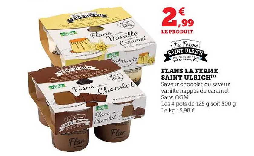 Flans La Ferme Saint Ulrich