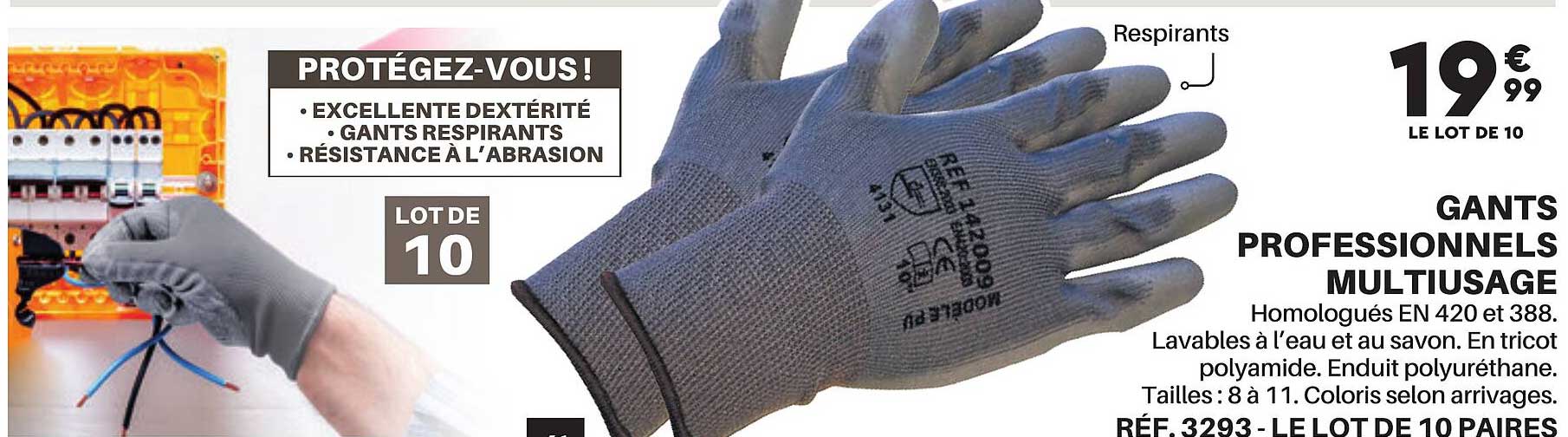 Gants Professionnels Multiusage