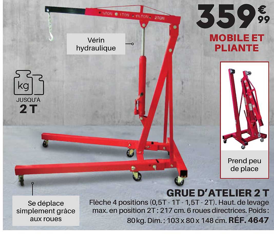 Grue D'atelier 2 T
