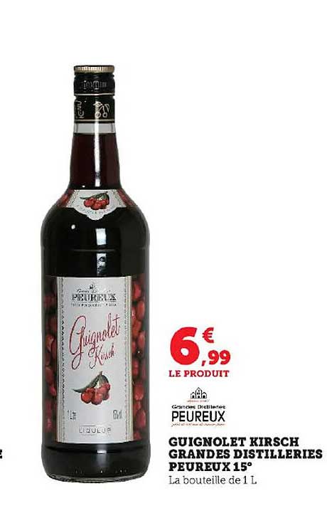 guignolet kirsch grandes disitlleries peureux 15°