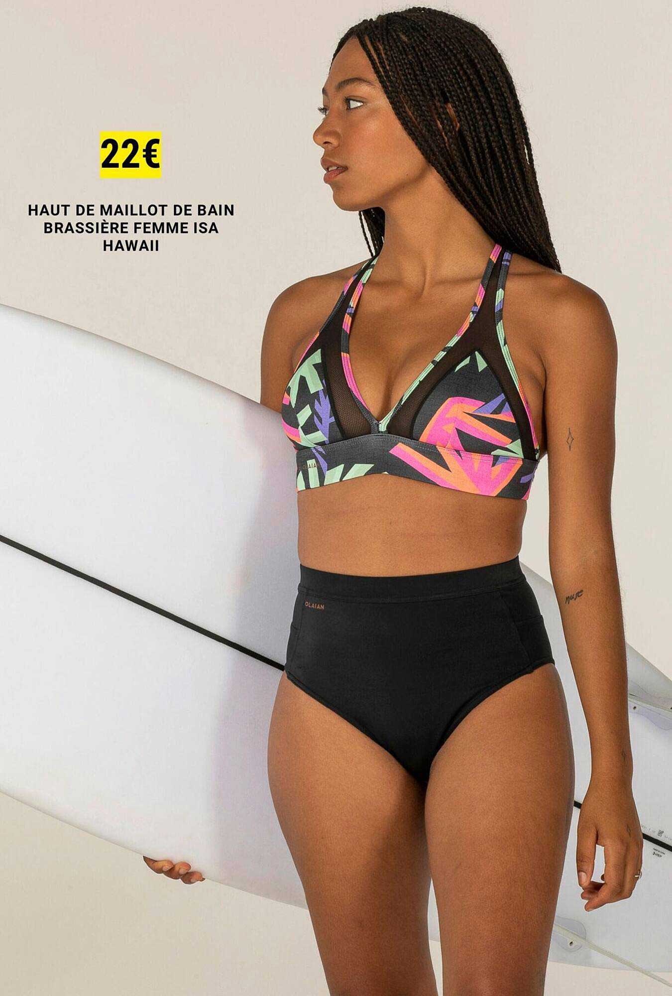 haut de maillot de bain brassière femme isa hawaii