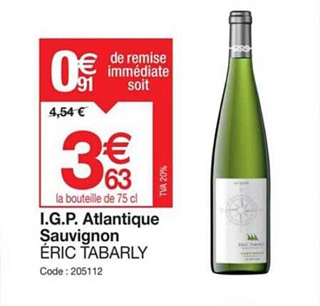 i.g.p atlantique sauvignon éric tabarly