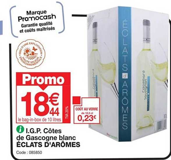 i.g.p côtes de gascogne blanc éclats d'arômes