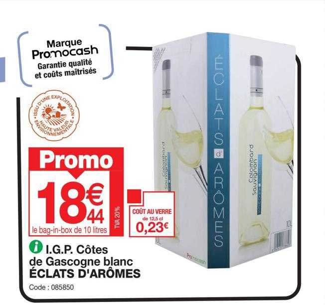 i.g.p. côtes de gascogne blanc éclats d'arômes