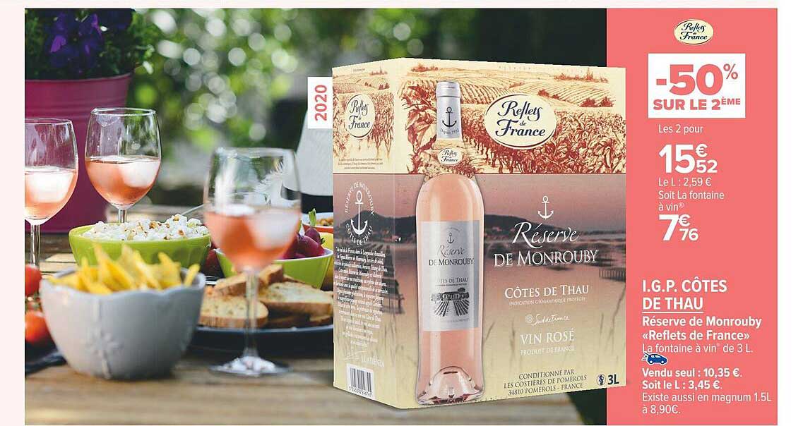 i.g.p. côtes de thau réserve de monrouby «reflets de france»