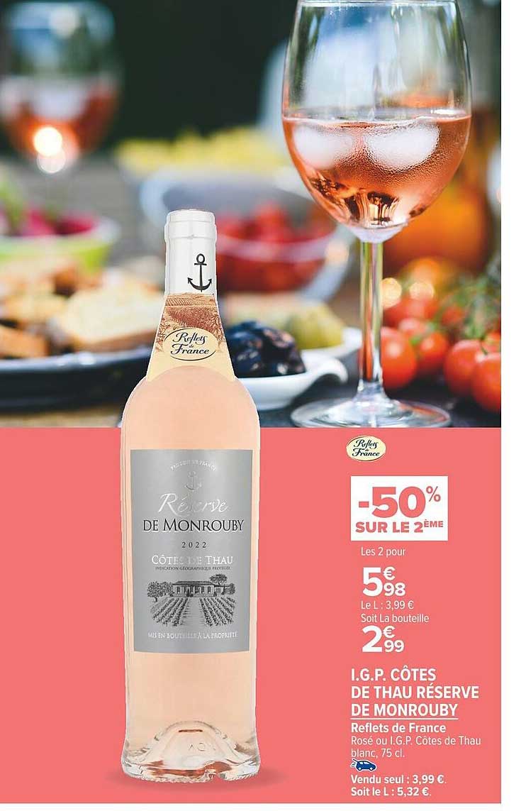 i.g.p. cotes de thau réserve de monrouby reflets de france