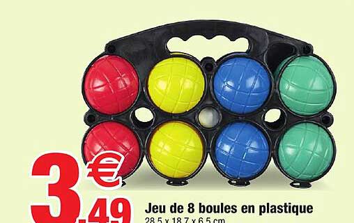 Jeu De 8 Boules En Plastique