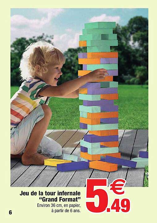 jeu de la tour infernale "grand format"