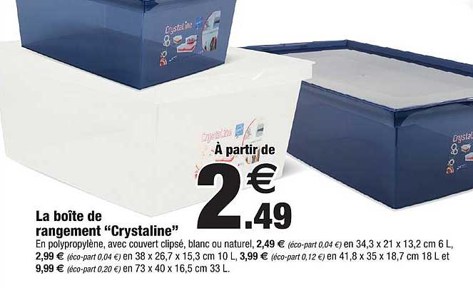 La Boîte De Rangement "crystaline"