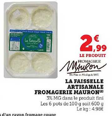 la faisselle artisanale fromagerie mauron