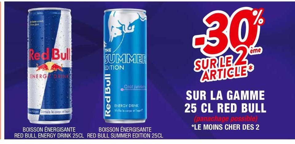 la gamme 25 cl red bull