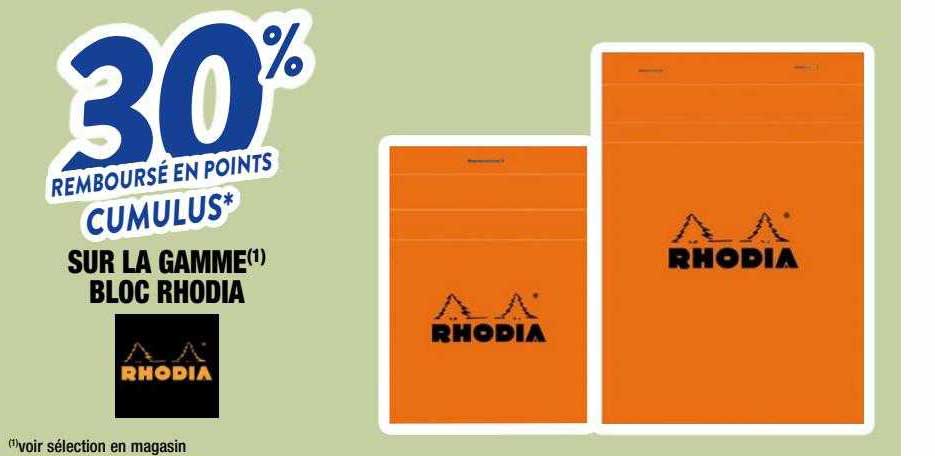 La Gamme Bloc Rhodia