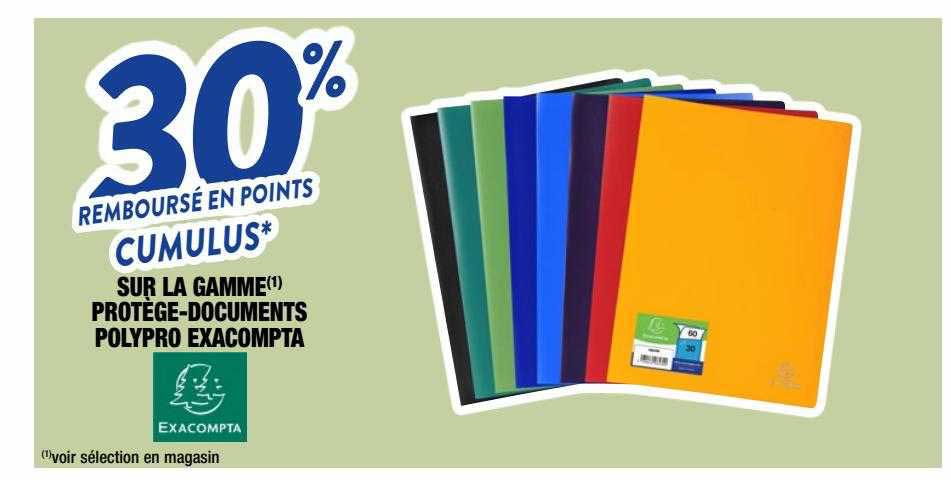 la gamme protège-documents polypro exacompta