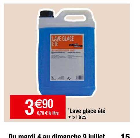 lave glace été