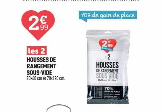les 2 housses de rangement sous-vide