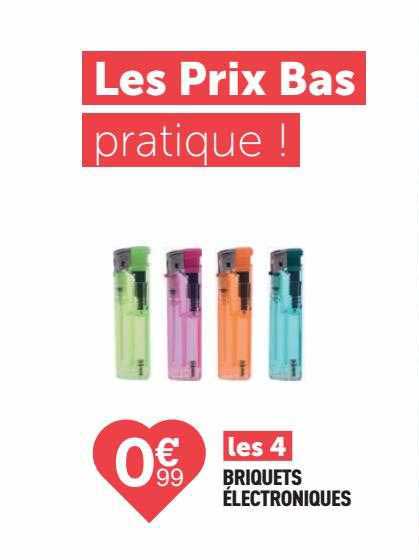les 4 briquets électroniques