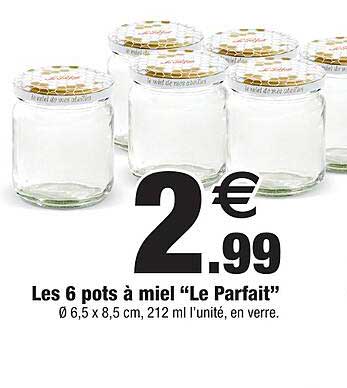 les 6 pots à miel "le parfait"