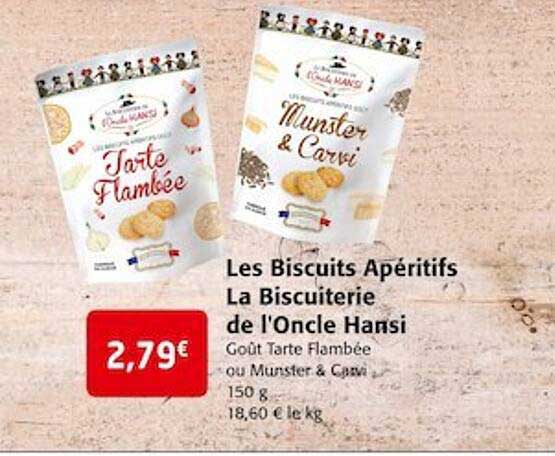 les biscuits apéritifs la biscuiterie de l'oncle hansi