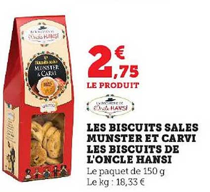 les biscuits sales munster et carvi les biscuits de l'oncle hansi
